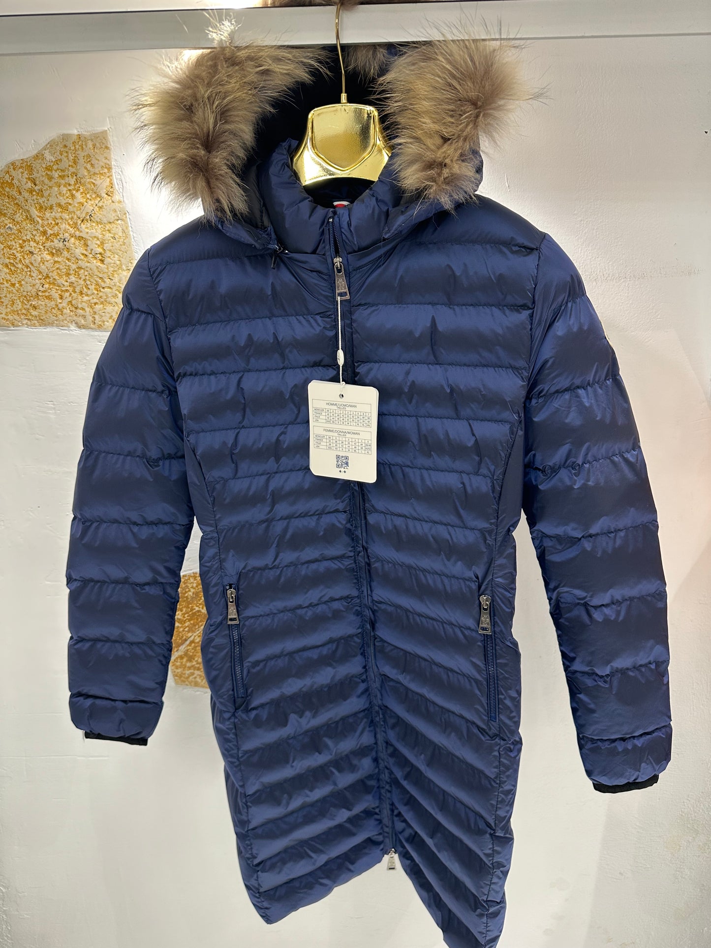 Moncler μακρύ με γούνα